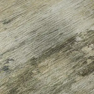 Photo of Gray And Beige Abstract Washable Area Rug With UV Protection