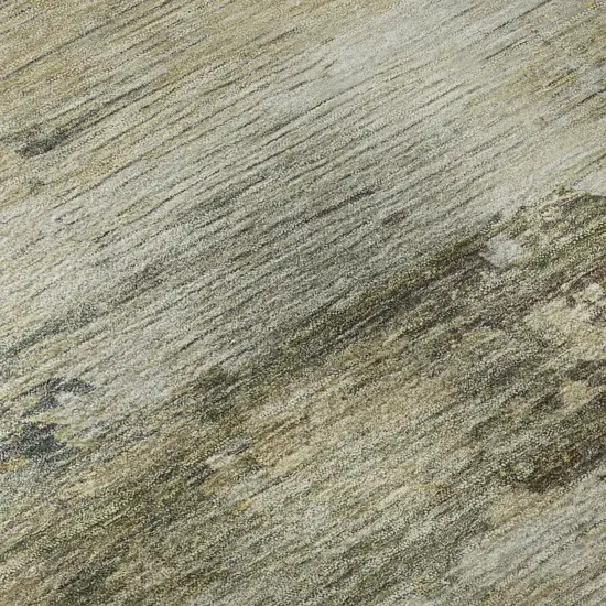 Gray And Beige Abstract Washable Area Rug With UV Protection Photo 7