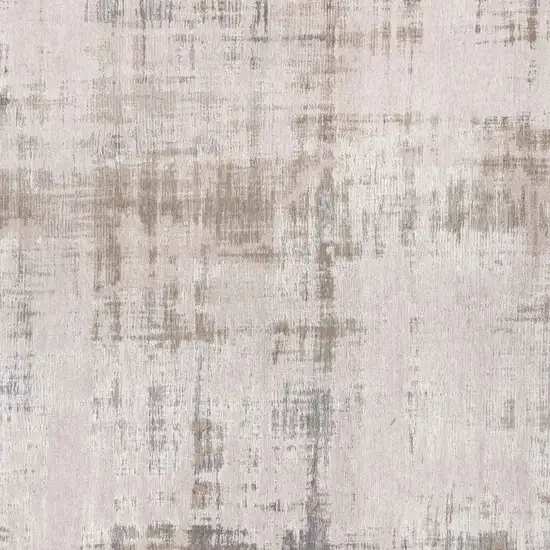 Gray And Beige Abstract Washable Area Rug Photo 9