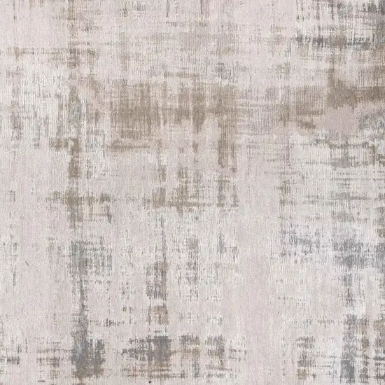 Gray And Beige Abstract Washable Area Rug Photo 3