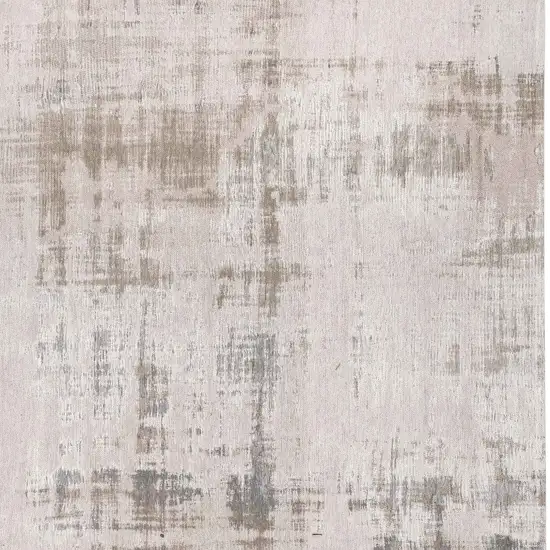 Gray And Beige Abstract Washable Area Rug Photo 8