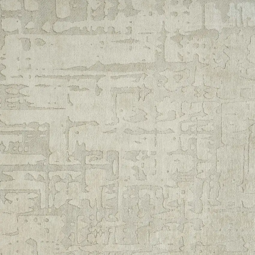 Gray And Beige Abstract Washable Area Rug Photo 5