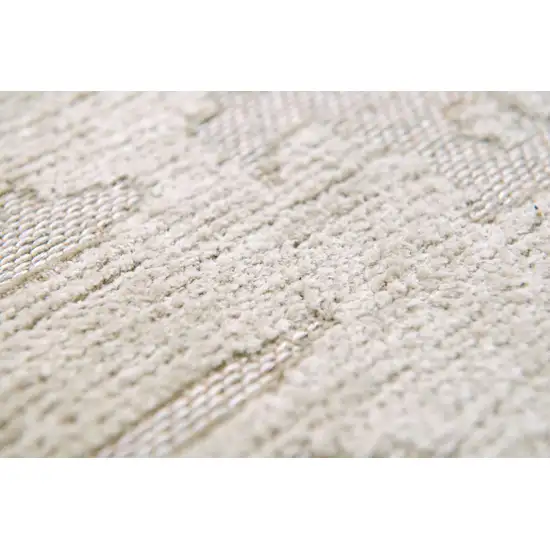 Gray And Beige Abstract Washable Area Rug Photo 8