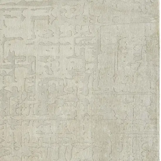 Gray And Beige Abstract Washable Area Rug Photo 3