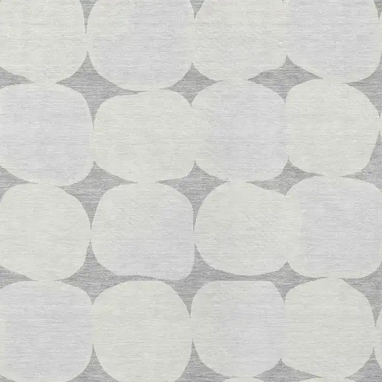 Gray And Beige Abstract Washable Indoor Outdoor Area Rug Photo 6