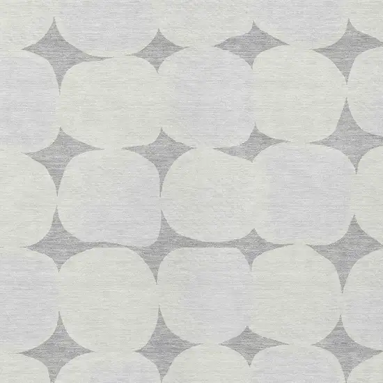 Gray And Beige Abstract Washable Indoor Outdoor Area Rug Photo 6