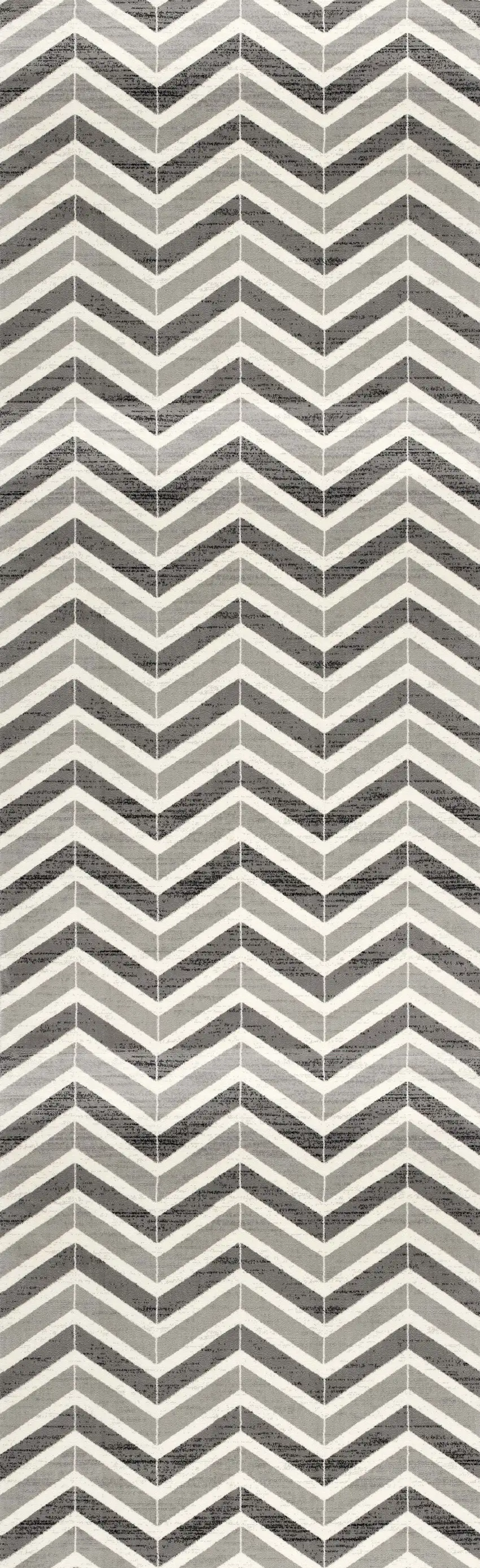 Gray And Beige Geometric Area Rug Photo 2