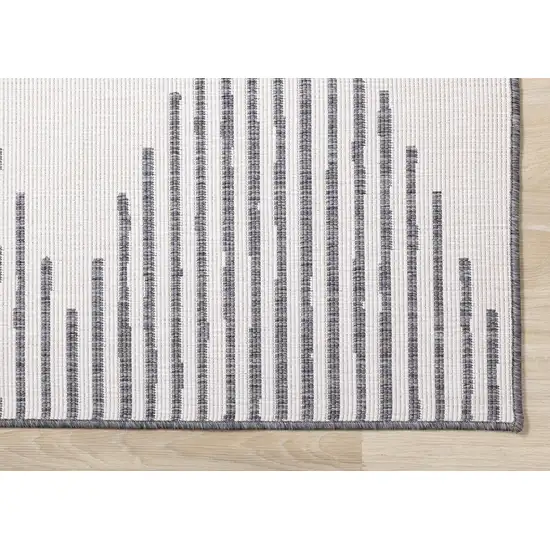 Gray And Beige Geometric Area Rug Photo 8