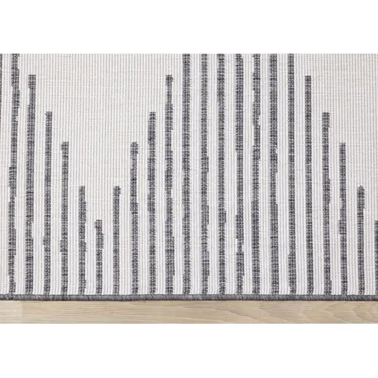 Gray And Beige Geometric Area Rug Photo 9