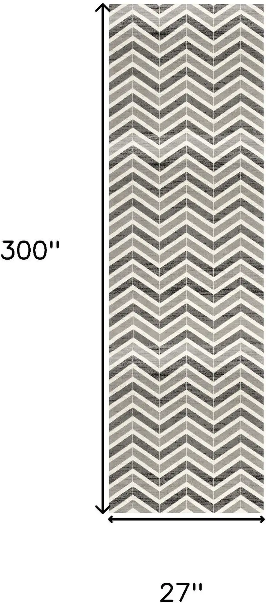 Gray And Beige Geometric Runner Rug Photo 8