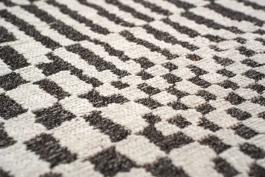 Gray And Beige Geometric Washable Area Rug With UV Protection Photo 9