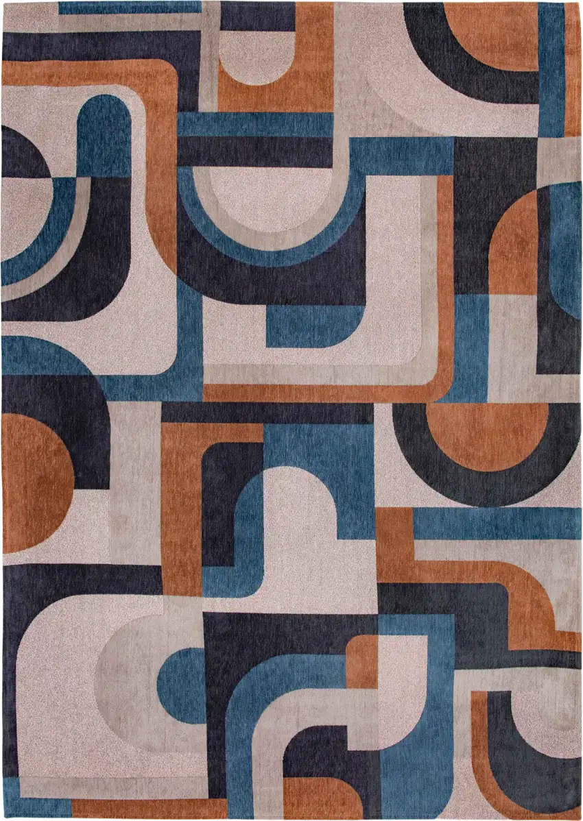 Gray And Beige Geometric Washable Area Rug Photo 2