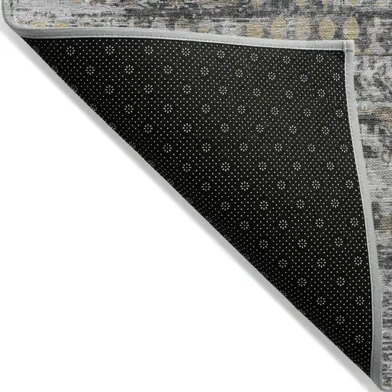 Gray And Beige Moroccan Washable Indoor Outdoor Area Rug Photo 9