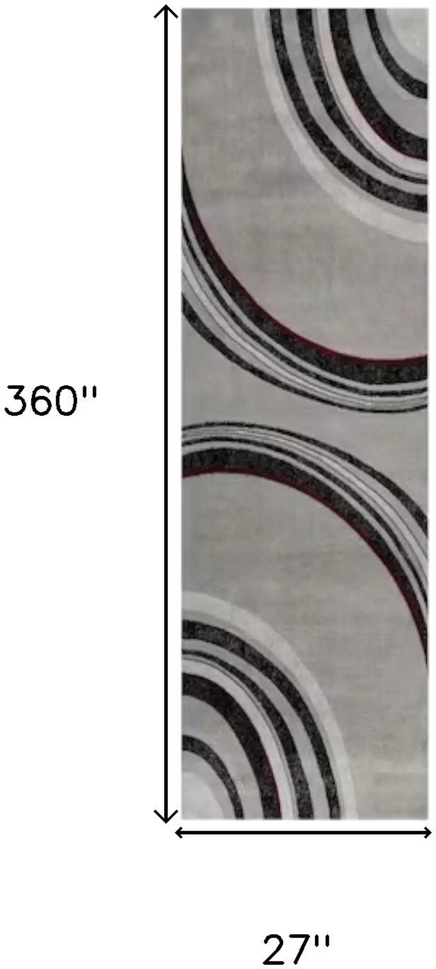 Gray And Black Abstract Area Rug Photo 3