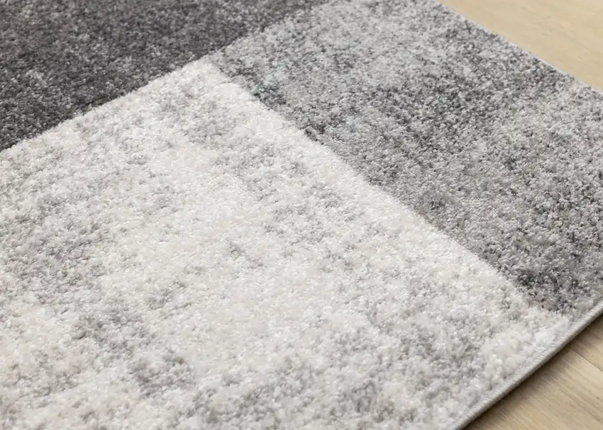Gray And Black Abstract Area Rug Photo 6