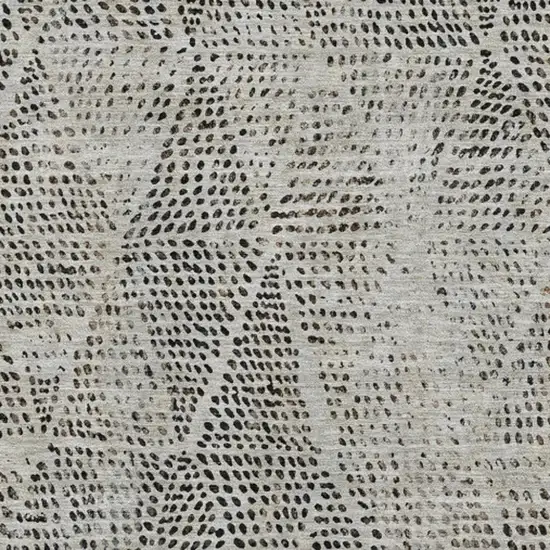 Gray And Black Diamond Washable Area Rug With UV Protection Photo 4