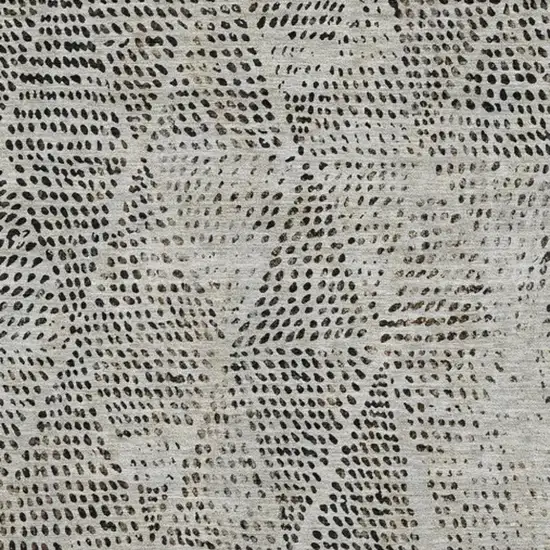 Gray And Black Diamond Washable Area Rug With UV Protection Photo 3