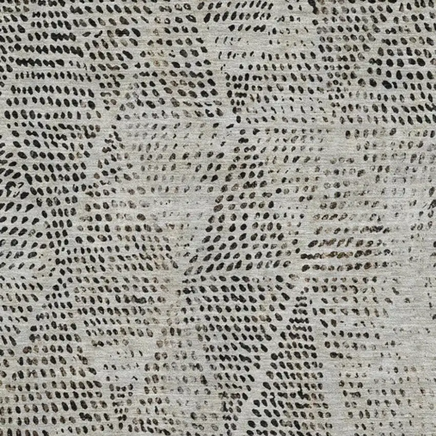 Gray And Black Diamond Washable Area Rug With UV Protection Photo 3