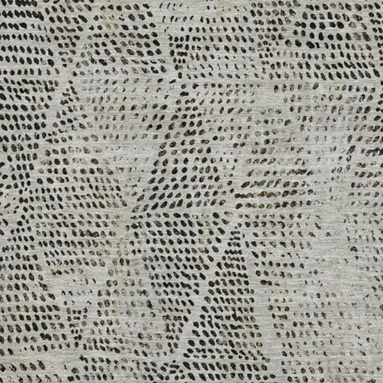 Gray And Black Diamond Washable Area Rug With UV Protection Photo 3