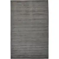Photo of Gray And Black Hand Woven Area Rug