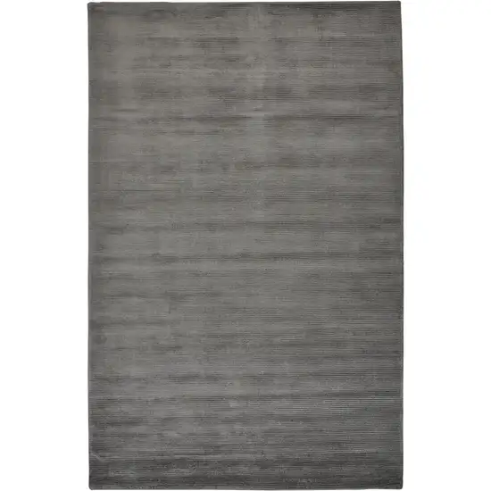 Gray And Black Hand Woven Area Rug Photo 2