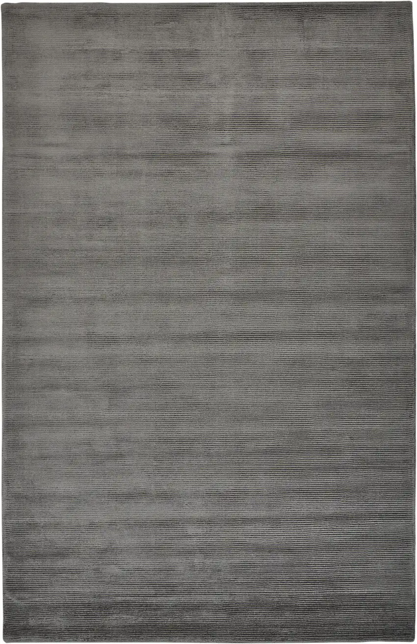 Gray And Black Hand Woven Area Rug Photo 2