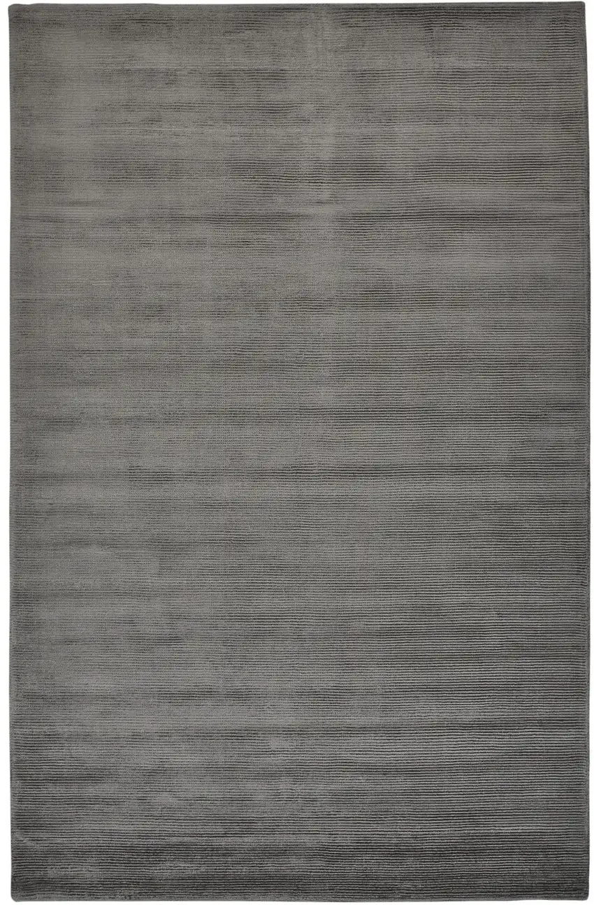 Gray And Black Hand Woven Area Rug Photo 2
