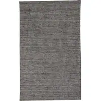 Photo of Gray And Black Hand Woven Area Rug