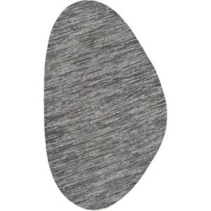 Photo of Gray And Black Medallion Indoor Outdoor Area Rug