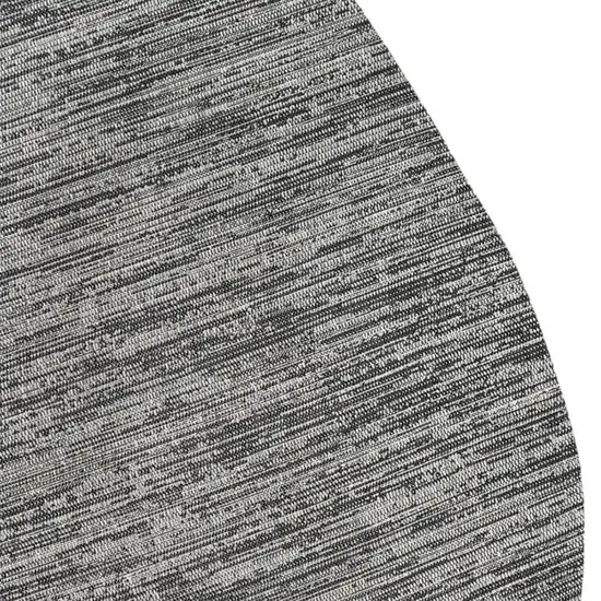 Gray And Black Medallion Indoor Outdoor Area Rug Photo 2