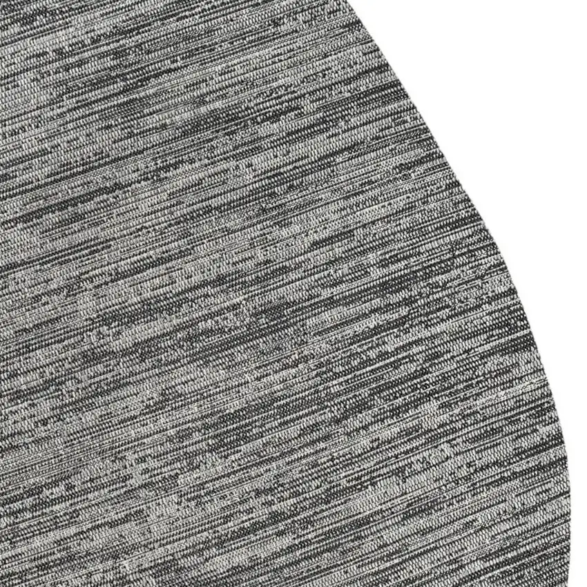 Gray And Black Medallion Indoor Outdoor Area Rug Photo 2