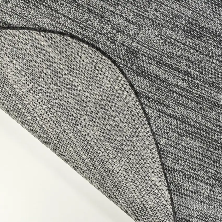 Gray And Black Medallion Indoor Outdoor Area Rug Photo 4