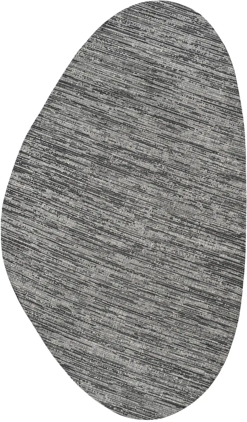 Gray And Black Medallion Indoor Outdoor Area Rug Photo 3