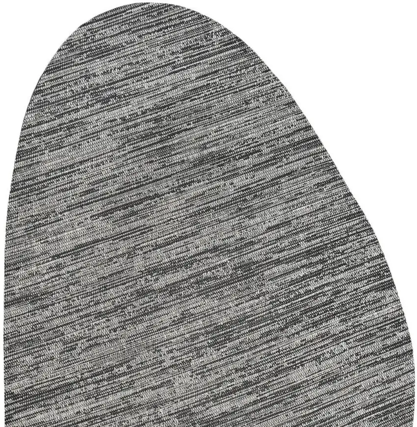 Gray And Black Medallion Indoor Outdoor Area Rug Photo 2