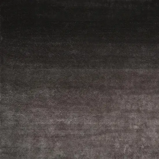 Gray And Black Shag Tufted Handmade Area Rug Photo 4