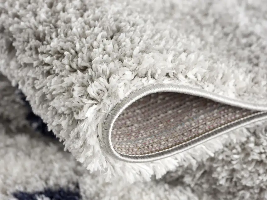 Gray And Blue Abstract Area Rug Photo 2