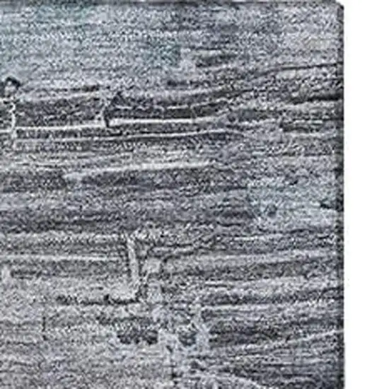 Gray And Blue Abstract Washable Area Rug With UV Protection Photo 3