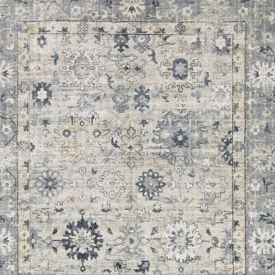 Gray And Blue Oriental Hand Tufted Area Rug Photo 9