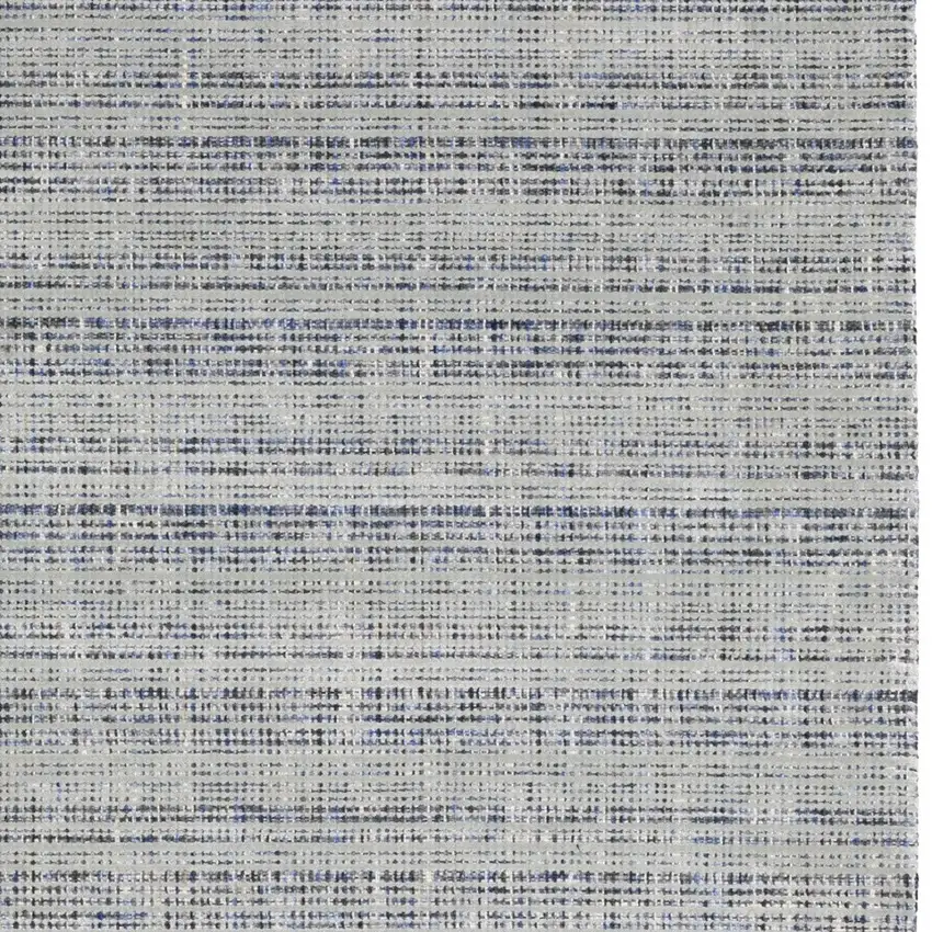 Gray And Blue Striped Hand Tufted Area Rug Photo 6