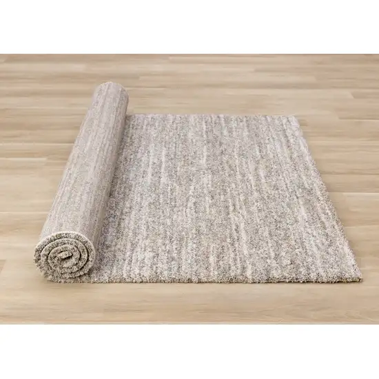 Gray And Brown Abstract Area Rug Photo 9
