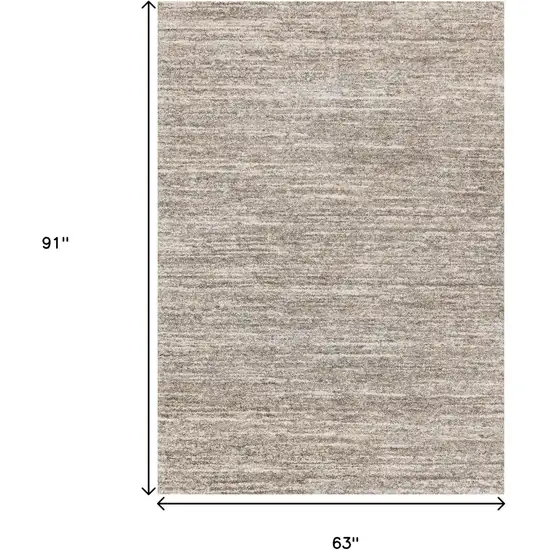 Gray And Brown Abstract Area Rug Photo 3