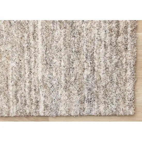 Gray And Brown Abstract Area Rug Photo 7