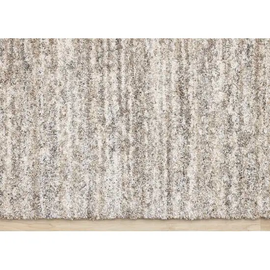 Gray And Brown Abstract Area Rug Photo 9