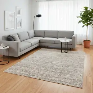 Photo of Gray And Brown Abstract Area Rug