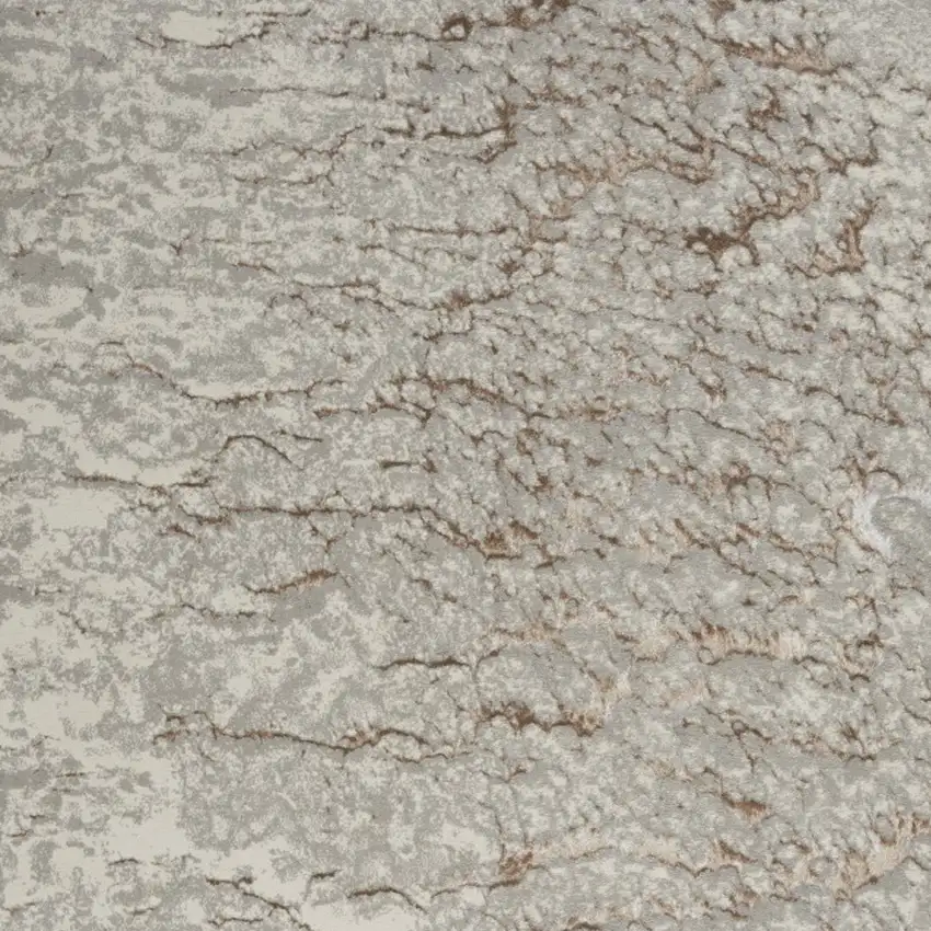Gray And Brown Abstract Area Rug Photo 7