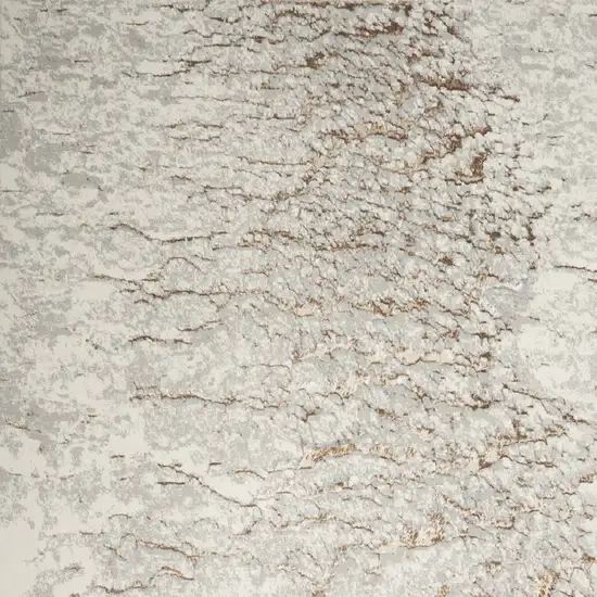 Gray And Brown Abstract Area Rug Photo 8