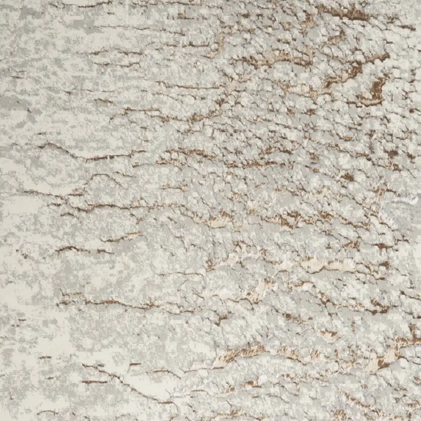 Gray And Brown Abstract Area Rug Photo 7