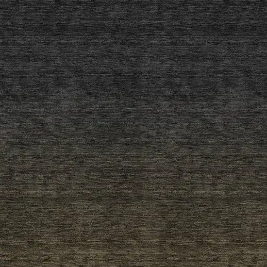 Gray And Brown Abstract Washable Indoor Outdoor Area Rug Photo 6