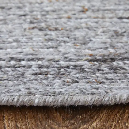 Gray And Brown Handmade Indoor Outdoor Area Rug Photo 9