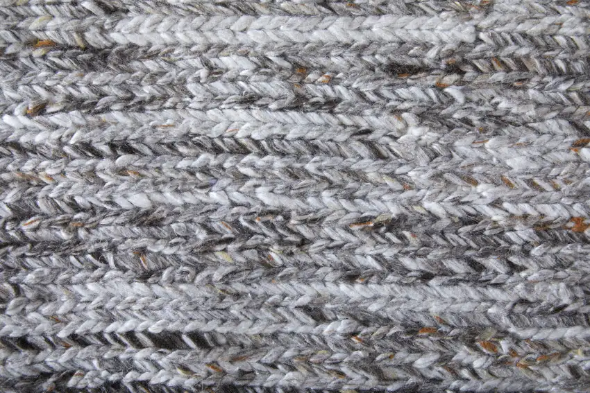 Gray And Brown Handmade Indoor Outdoor Area Rug Photo 7
